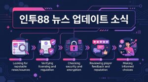 인투88 뉴스 업데이트 소식: 안전하고 신뢰할 수 있는 온라인 카지노 정보를 얻는 방법